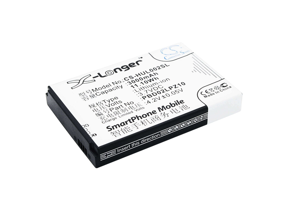 3.7V, Li-ion, 3000mAh, Hotspot battery fits Emobile, Huawei, Pbd02lpz10, Gl02p, 11.10Wh Hotspot Cameron Sino Technology Limited
