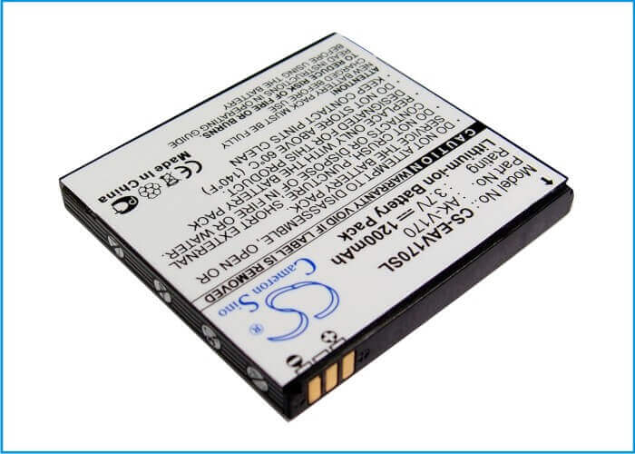 3.7V, Li-ion, 1200mAh, SmartPhone battery fits Emporia, Ak-v170, Ak-v170, Life+, 4.44Wh Mobile, SmartPhone Cameron Sino Technology Limited (Smartphone)