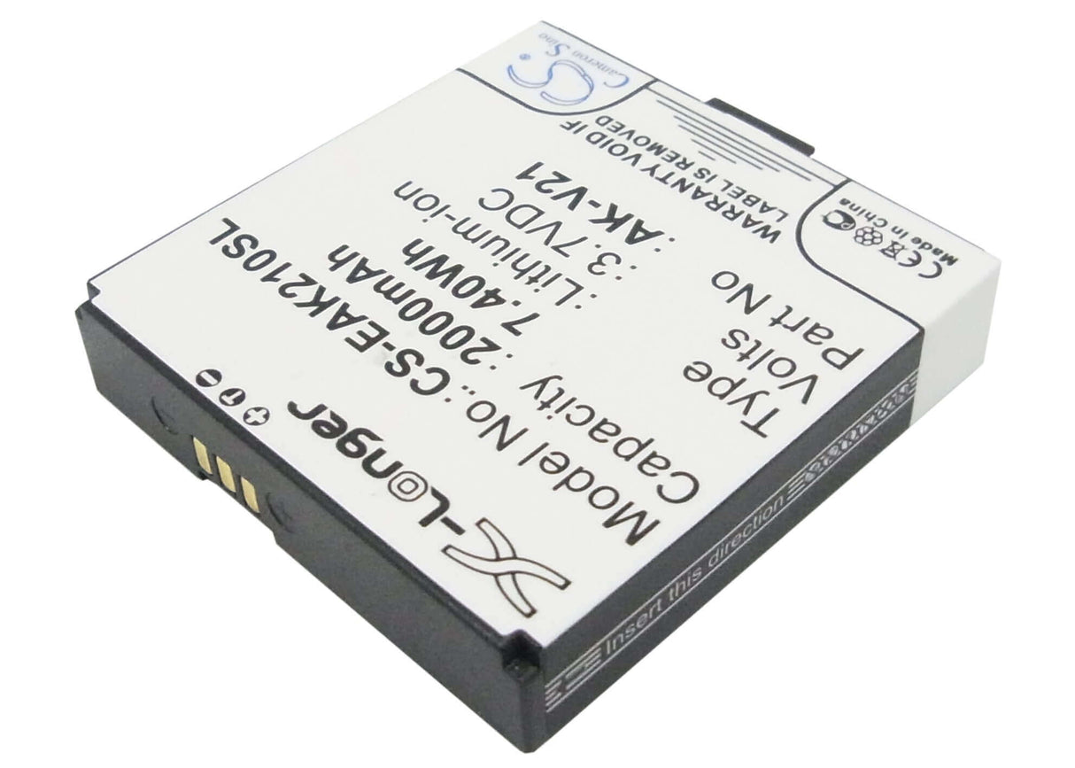 3.7V, Li-ion, 2000mAh, SmartPhone battery fits Emporia, 40427, Ak-v21, Talk, 7.4Wh Mobile, SmartPhone Cameron Sino Technology Limited (Suspended)