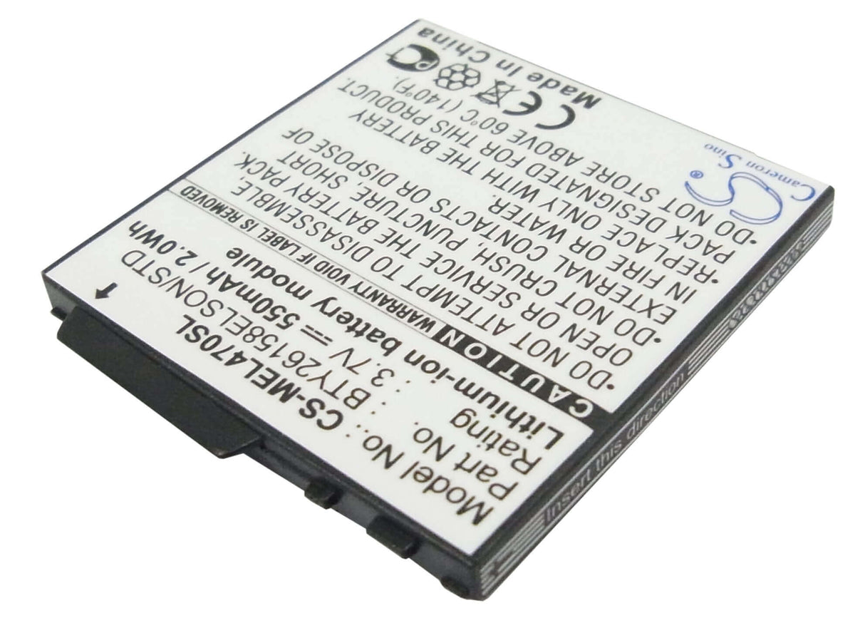 3.7V, Li-ion, 550mAh, SmartPhone battery fits Emporia, Bty26158elson/std, Elson El380, Elson El399, 2.04Wh Mobile, SmartPhone Cameron Sino Technology Limited (Smartphone)