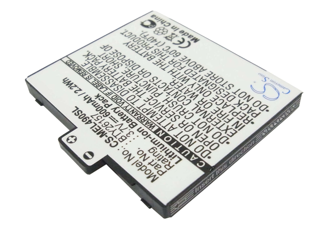 3.7V, Li-ion, 600mAh, SmartPhone battery fits Emporia, Bty26157, Elson El490, 2.22Wh Mobile, SmartPhone Cameron Sino Technology Limited (Suspended)