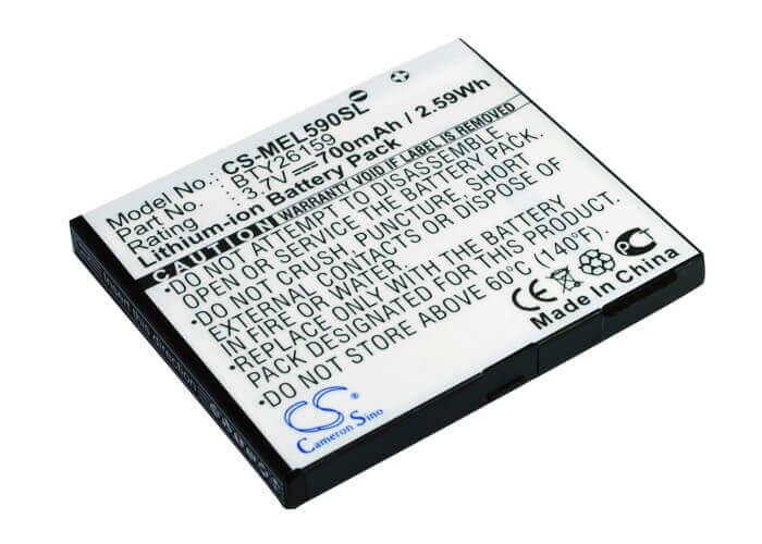 3.7V, Li-ion, 700mAh, SmartPhone battery fits Emporia, Bty26159, Elson El570, Elson El590, 2.59Wh Mobile, SmartPhone Cameron Sino Technology Limited (Suspended)