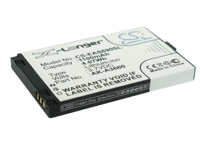 3.7V, Li-ion, 1100mAh, SmartPhone battery fits Emporia, Ak-a3660, A3690, Safetyplus, 4.07Wh Mobile, SmartPhone Cameron Sino Technology Limited (Smartphone)