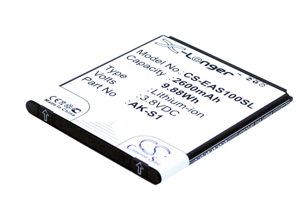 3.8V, Li-ion, 2600mAh, SmartPhone battery fits Emporia, Ak-s1, Smart, Smart 1, 9.88Wh Mobile, SmartPhone Cameron Sino Technology Limited (Smartphone)