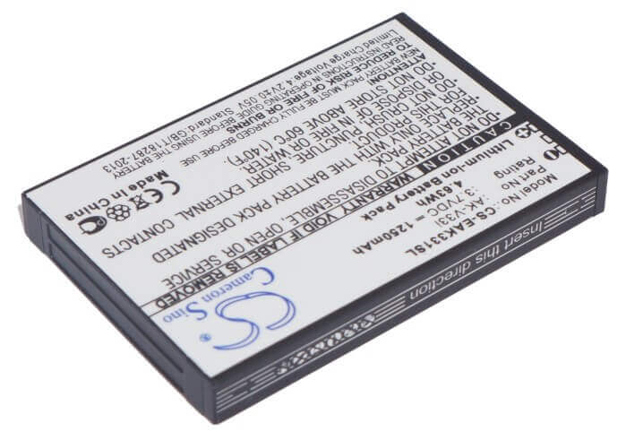 3.7V, Li-ion, 1250mAh, SmartPhone battery fits Emporia, Ak-v33i, Care Plus, Careplus, 4.63Wh Mobile, SmartPhone Cameron Sino Technology Limited (Smartphone)