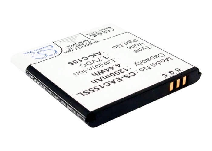 3.7V, Li-ion, 1200mAh, SmartPhone battery fits Emporia, Ak-c155, C155, Telme C155, 4.44Wh Mobile, SmartPhone Cameron Sino Technology Limited (Smartphone)