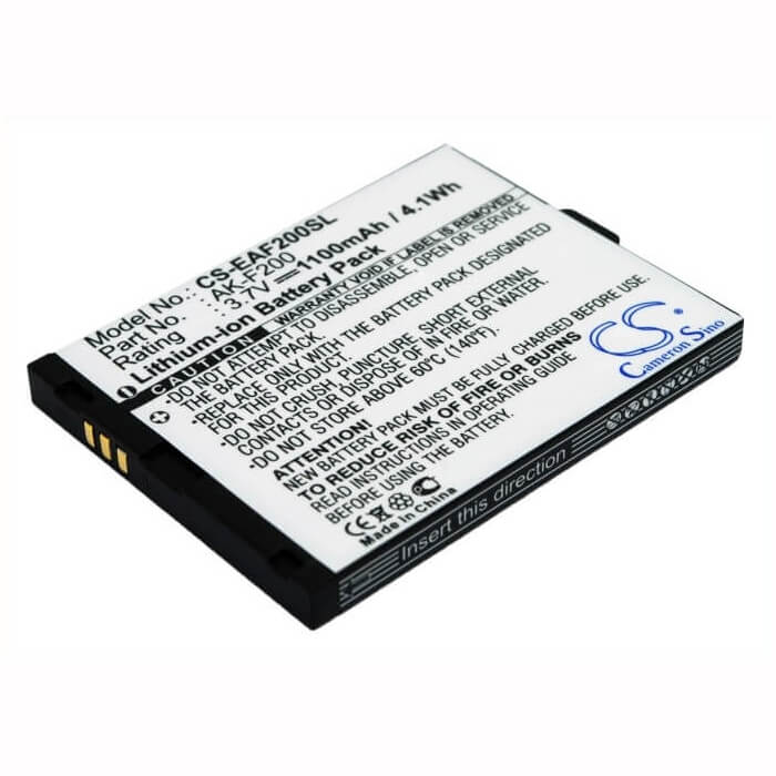 3.7V, Li-ion, 1100mAh, SmartPhone battery fits Emporia, Ak-f200, F200, F210, 4.07Wh Mobile, SmartPhone Cameron Sino Technology Limited (Suspended)