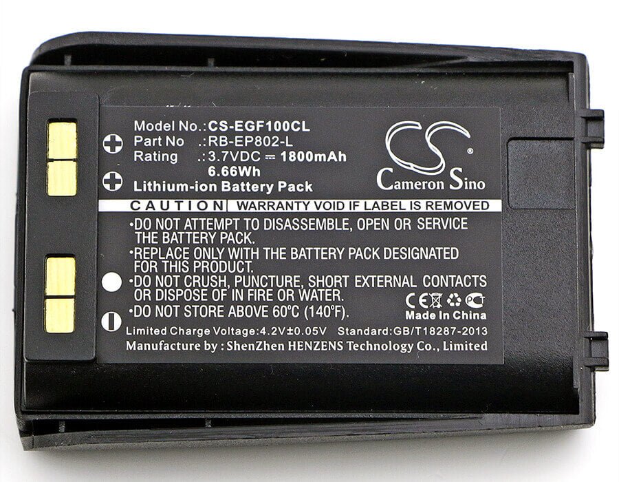 3.7V, Li-ion, 1800mAh, Cordless Phone battery fits Engenius, Rb-ep802-l, Ep-801, Freestyl 1, 6.66Wh Cordless Phone Cameron Sino Technology Limited (Cordless Phone)