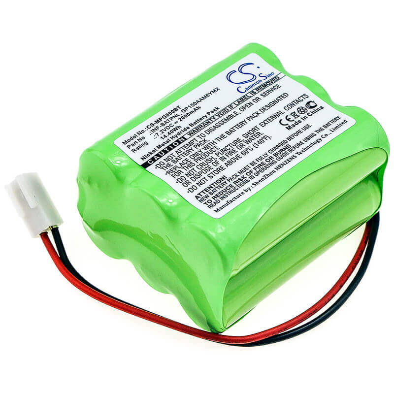 Ni-MH, Alarm Battery For Esp, Infinite Prime Control Panel, Marmitek, Proguard Control Panel 7.2v, 2000mah - 14.40wh Alarm System Cameron Sino Technology Limited