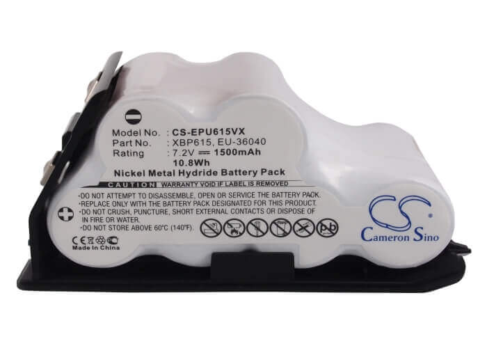 7.2V, Ni-MH, 1500mAh, Vacuum battery fits Shark, Euro Pro, Shark Uv615, Shark Uv615h, Shark Uv615k, 10.80Wh Vacuum Cameron Sino Technology Limited