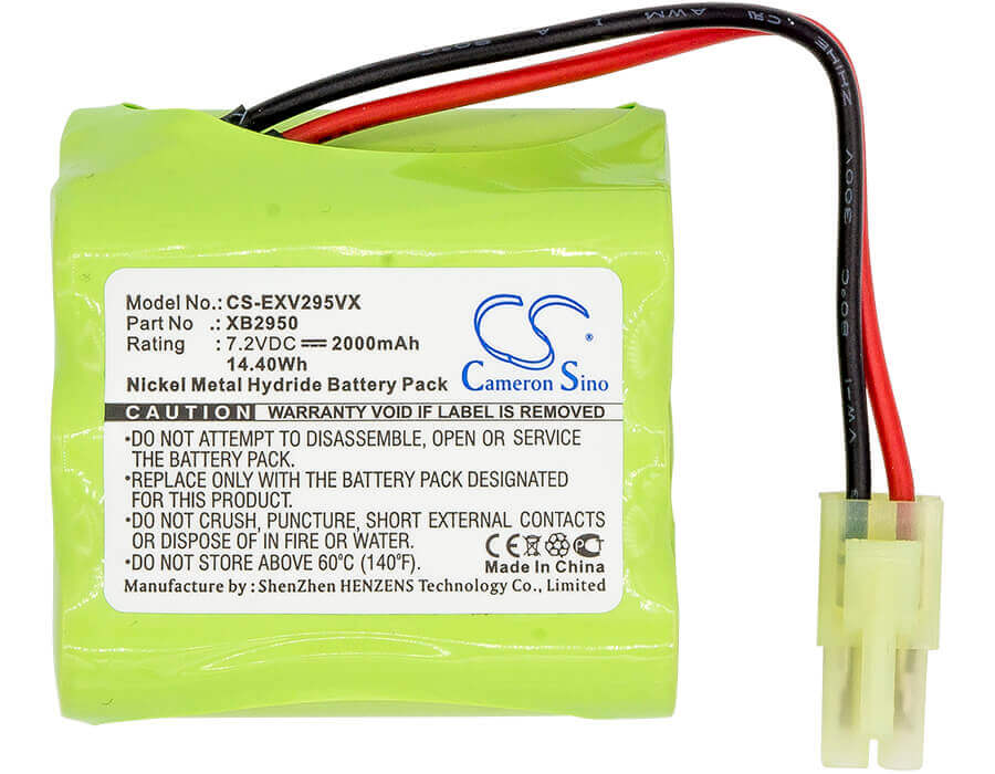 7.2V, Ni-MH, 2000mAh, Vacuum battery fits Shark, Euro Pro, V2945, V2945z, V2950, 14.40Wh Vacuum Cameron Sino Technology Limited