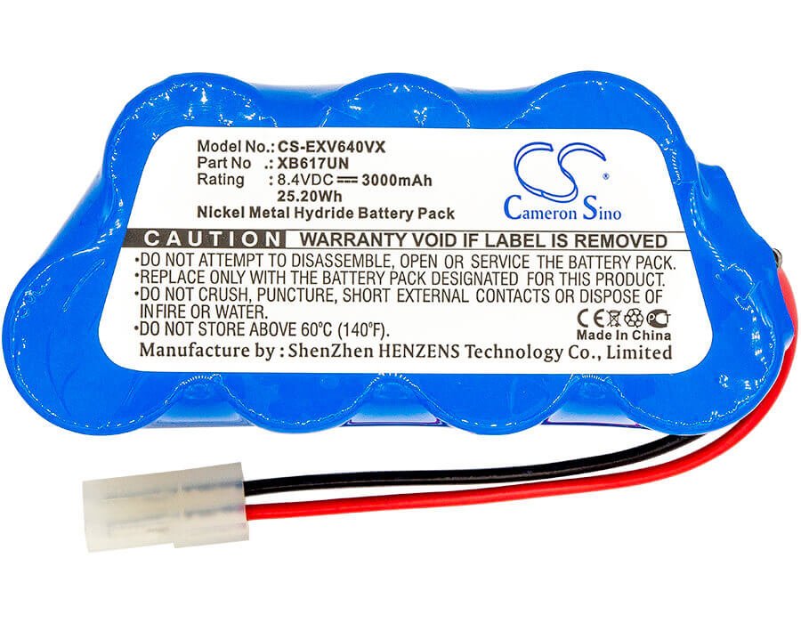 8.4V, Ni-MH, 3000mAh, Vacuum battery fits Shark, Domo, 206sw-34 Pro, Do206sw-34 Pro, 25.20Wh Vacuum Cameron Sino Technology Limited
