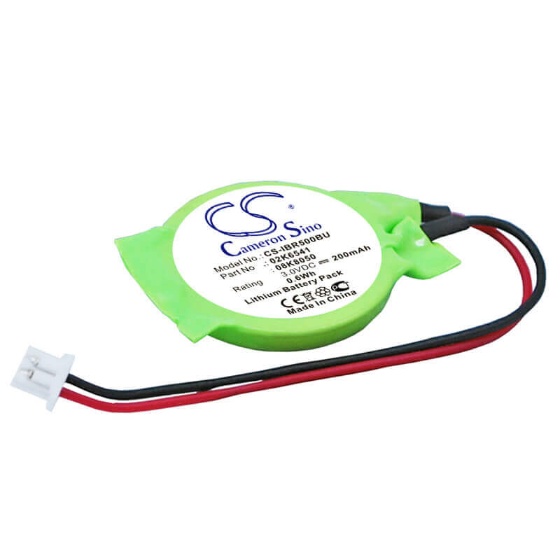 3.0V, Lithium, 200mAh, CMOS / BackUp battery fits Gateway, Evesham, Medion, Nec, Ibm, 02k6541, ThinkPad 2655-27A, ThinkPad 560X, 0.60Wh CMOS / BackUp Cameron Sino Technology Limited