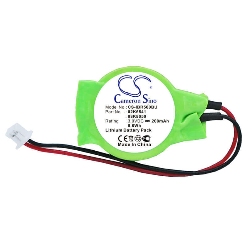 3.0V, Lithium, 200mAh, CMOS / BackUp battery fits Gateway, Evesham, Medion, Nec, Ibm, 02k6541, ThinkPad 2655-27A, ThinkPad 560X, 0.60Wh CMOS / BackUp Cameron Sino Technology Limited