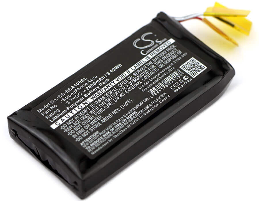 3.7V, Li-Polymer, 2600mAh, SmartPhone battery fits Evolveo, Strongphone Accu, Strongphone Accu, 9.62Wh Mobile, SmartPhone Cameron Sino Technology Limited (Smartphone)