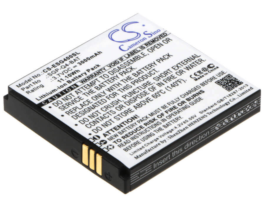 3.7V, Li-ion, 3000mAh, SmartPhone battery fits Evolveo, Sgp-q4-bat, Strongphone Q4, 11.1Wh Mobile, SmartPhone Cameron Sino Technology Limited (Smartphone)