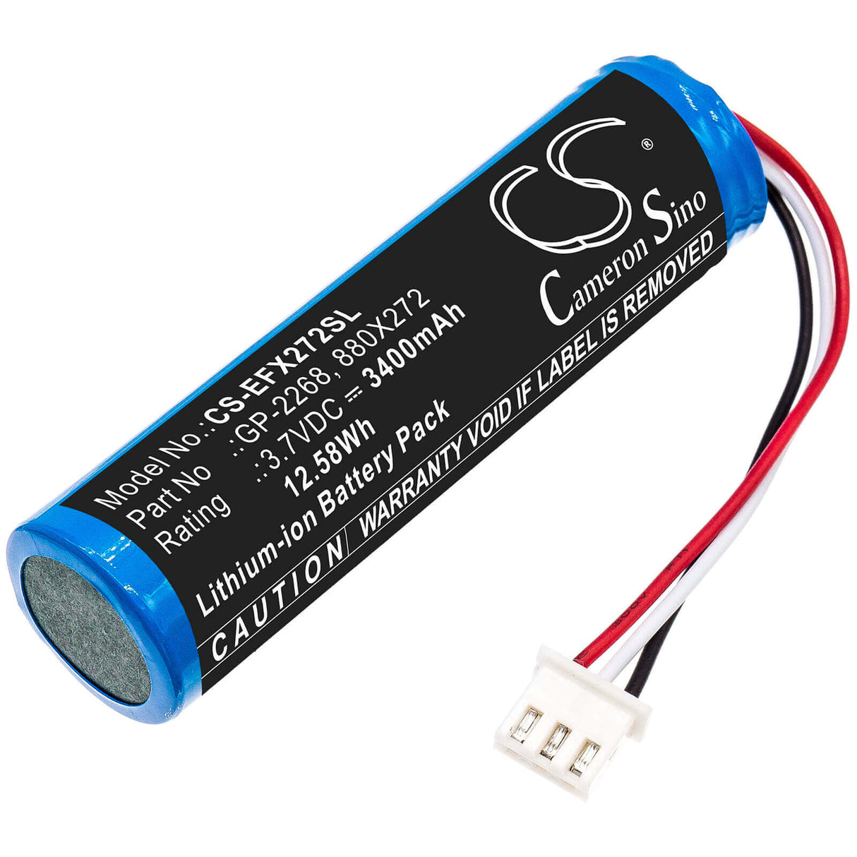 3.7V, Li-ion, 3400mAh, Equipment battery fits Exfo, 01wq0037-09, EX1, 12.58Wh Equipment, Survey, Test Cameron Sino Technology Limited