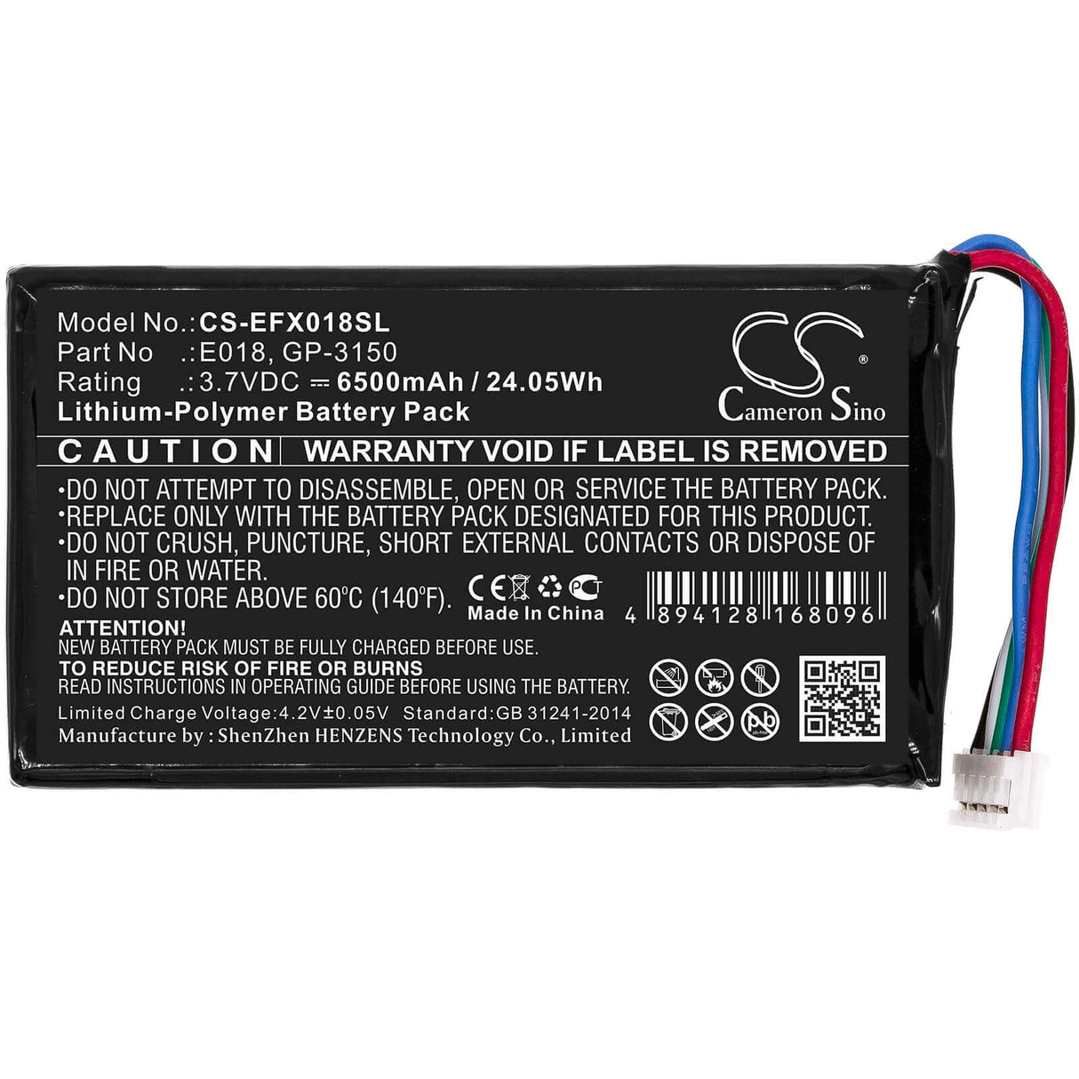 Equipment Battery for Exfo, Ox1, Ox1 Optical Explorer, Ox1 Optical Fiber Multimeter 3.7v, 6500mah - 24.05wh Equipment, Survey, Test Cameron Sino Technology Limited