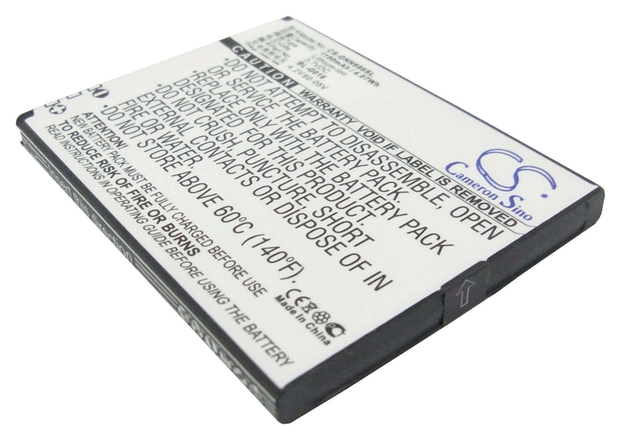 3.7V, Li-ion, 1100mAh, SmartPhone battery fits Explay, Ngm, Gionee, Bl-g016, Infinity, Infinity Ii, 4.07Wh Mobile, SmartPhone Cameron Sino Technology Limited (Smartphone)