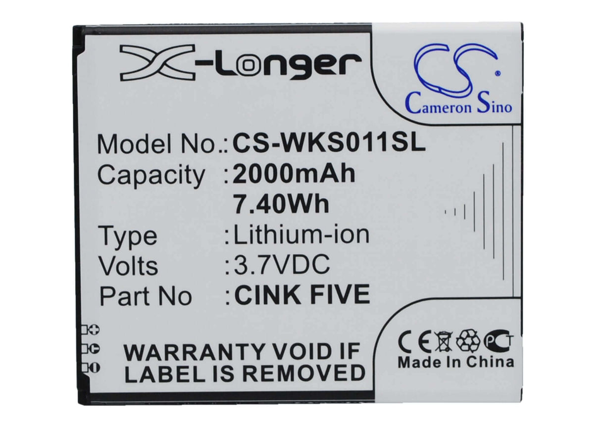 3.7V, Li-ion, 2000mAh, batterie de smartphone compatible avec Explay, Micromax, Myphone, Fly, Wiko, T-king, Bl4257, X-tremer, 7.4Wh Mobile, SmartPhone Cameron Sino Technology Limited (Smartphone)