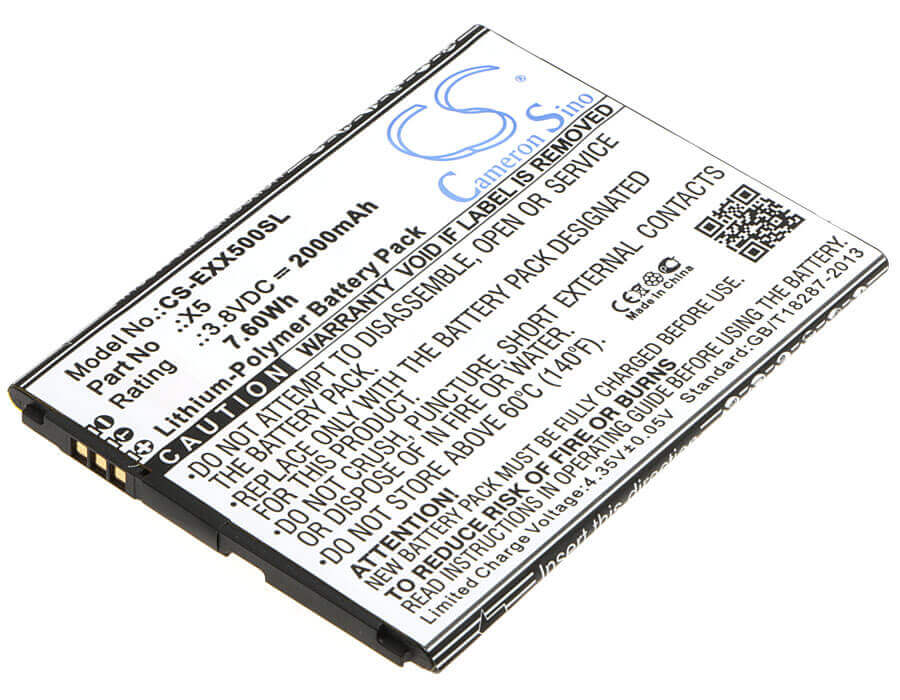 3.8V, Li-Polymer, 2000mAh, SmartPhone battery fits Explay, X5, X5, 7.6Wh Mobile, SmartPhone Cameron Sino Technology Limited (Smartphone)