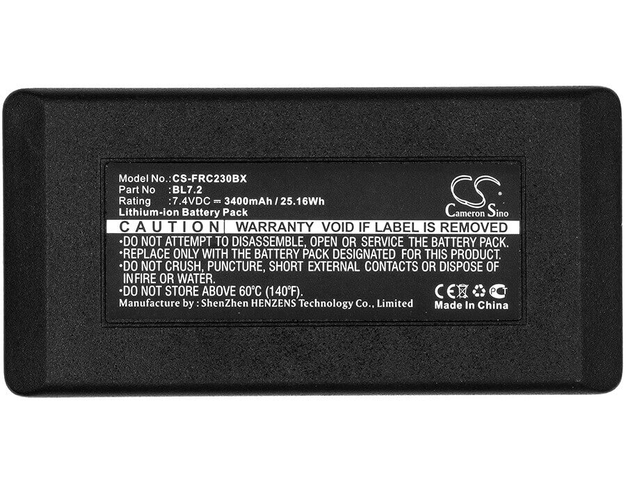 Crane Remote Battery For Falard, Rc12ri, Rcir12, Tim12 7.4v, 3400mah - 25.16wh Crane Remote Control Cameron Sino Technology Limited