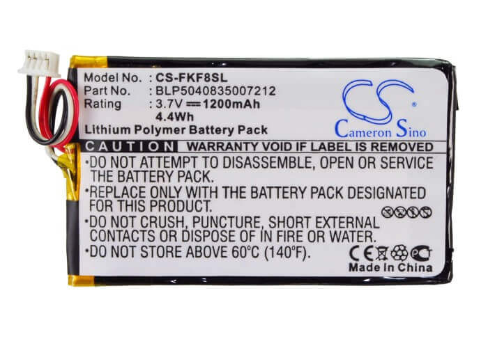 3,7V, Li-Polymère, 1200mAh, batterie GPS compatible Falk, Blp5040835007212, F10, F12, 4,44Wh GPS, Navigateur Cameron Sino Technology Limited