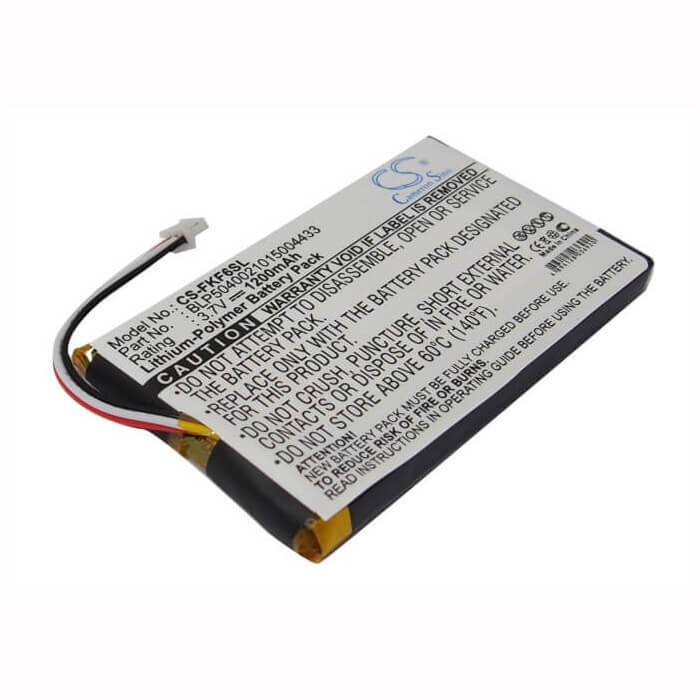 3.7V, Li-Polymère, 1200mAh, batterie GPS compatible avec Falk, Blp5040021015004433, F3, F4, 4.44Wh GPS, Navigator Cameron Sino Technology Limited