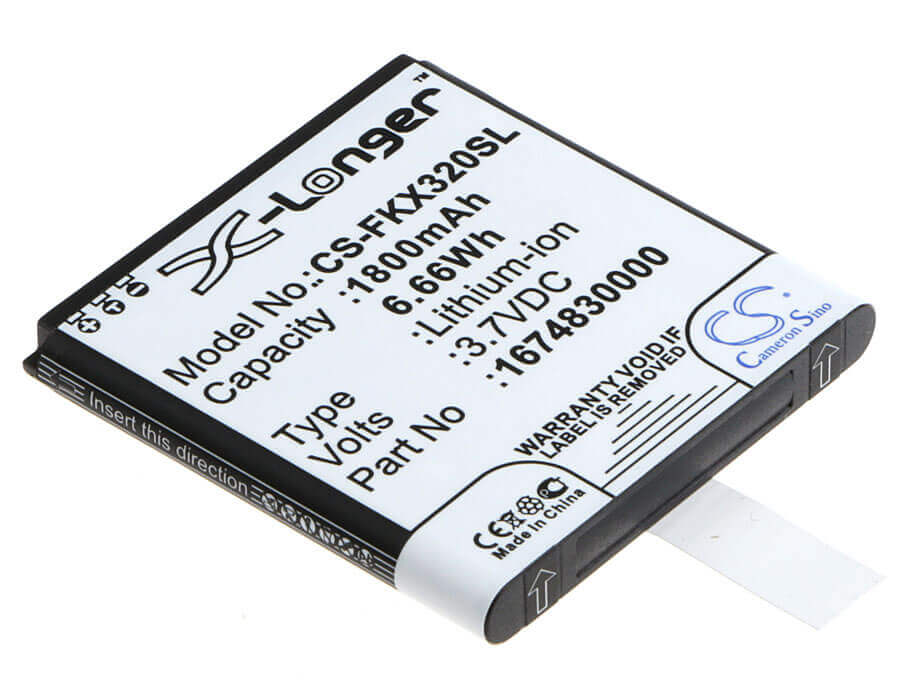3,7V, Li-ion, 1800mAh, batterie GPS compatible avec Falk, 1674830000, Ibex 25, Ibex 25 Touring, 6,66Wh GPS, Navigator Cameron Sino Technology Limited