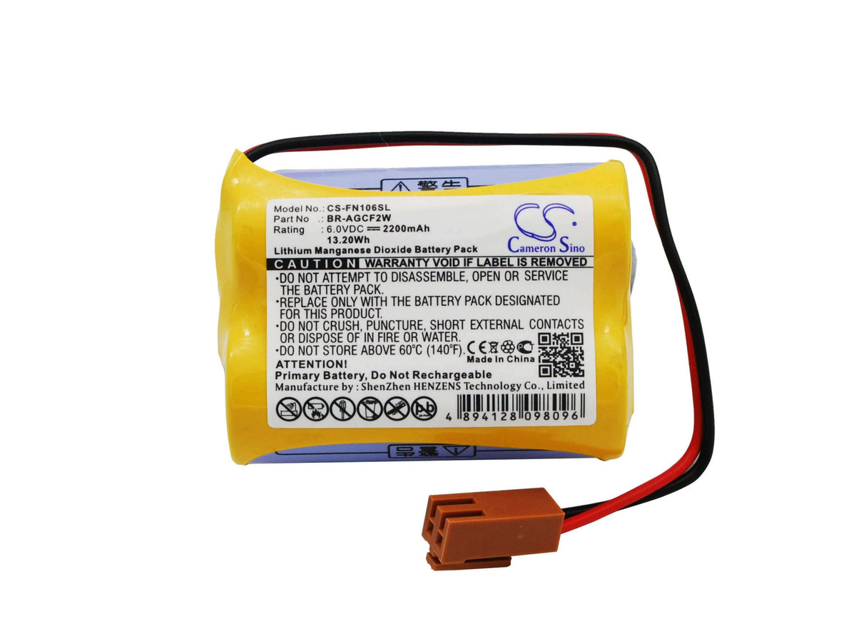 PLC Battery for Fanuc Br-acf2p-187, Br-agcf2w 6v, 1800 Mah - 10.8wh PLC Cameron Sino Technology Limited