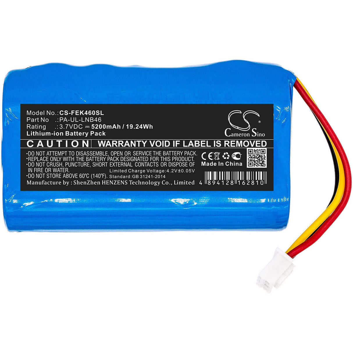 Batterie pour Fey, Elektronik, Pa-ul-lnb46 3.7v, 5200mah - 19.24wh Batterie Cameron Sino Technology Limited