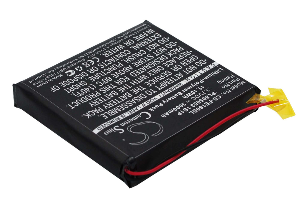 Li-Polymer, Amplifier Battery For Fiio E18 3.7v, 3000mah - 11.10wh Amplifier Cameron Sino Technology Limited