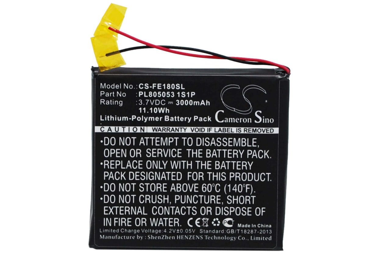 Li-Polymer, Amplifier Battery For Fiio E18 3.7v, 3000mah - 11.10wh Amplifier Cameron Sino Technology Limited