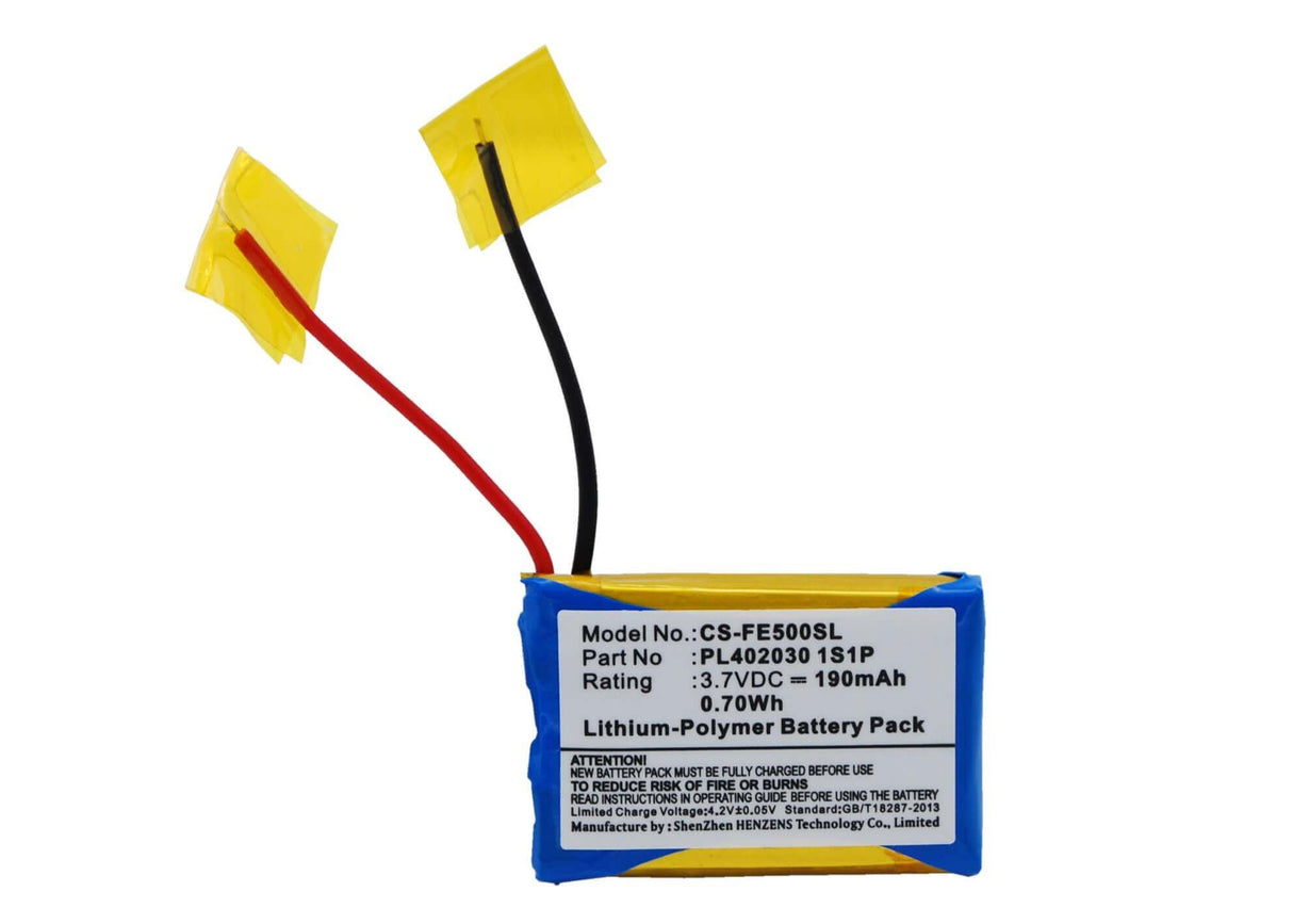 Li-Polymer, Amplifier Battery For Fiio E5, E3, E6 3.7v, 190mah - 0.70wh Amplifier Cameron Sino Technology Limited