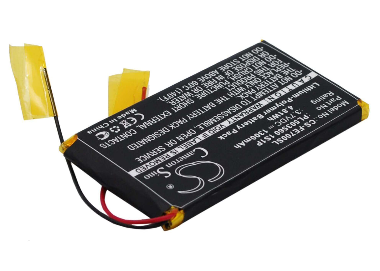 Li-Polymer, Amplifier Battery For Fiio Eo7k 3.7v, 1300mah - 4.81wh Amplifier Cameron Sino Technology Limited