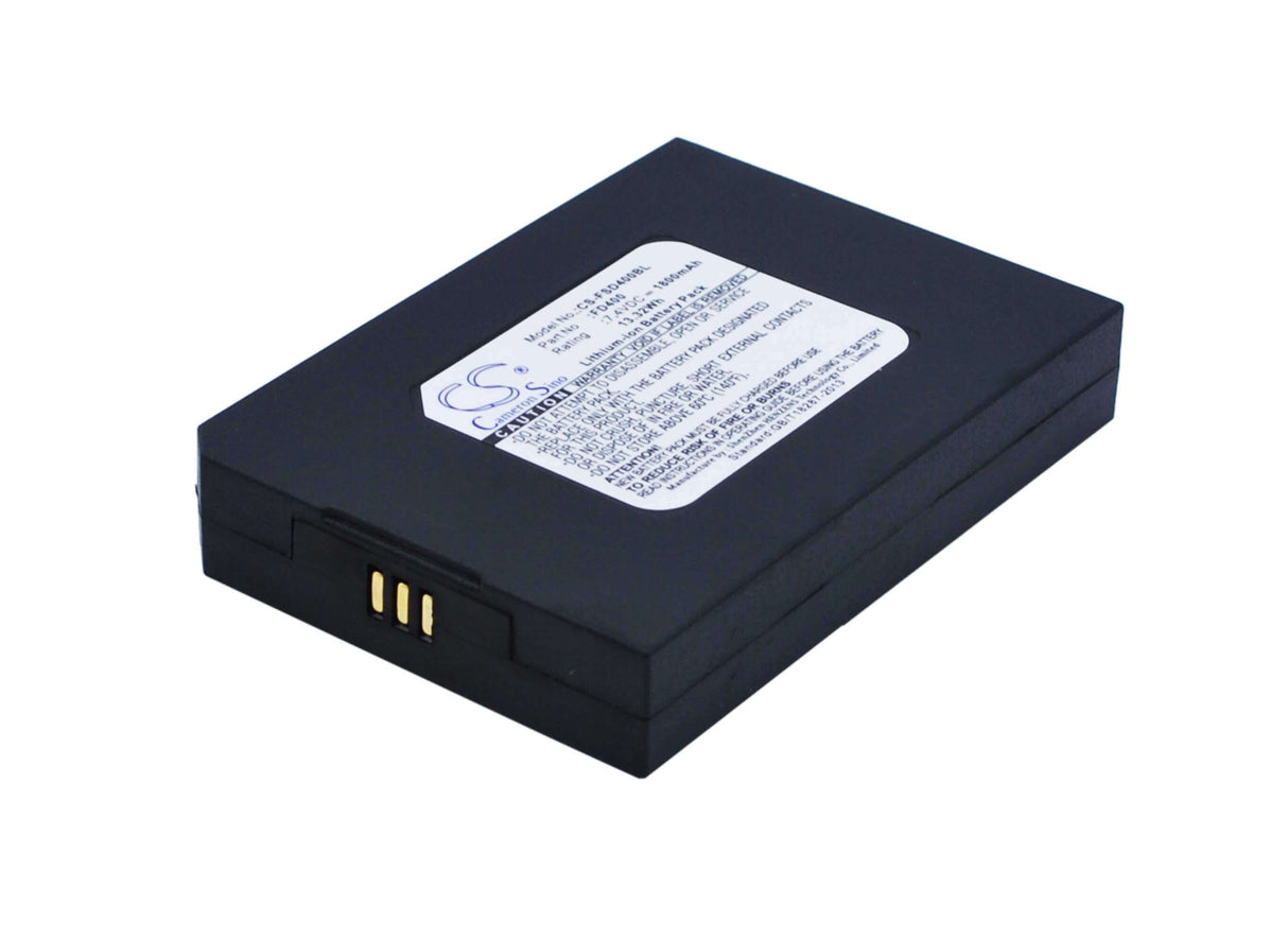 7,4V, Li-ion, 1800mAh, Batterie de terminal de paiement compatible avec Firstdata, Fd400, Fd-400, Fd400gt, 13,32Wh Terminal de paiement Cameron Sino Technology Limited