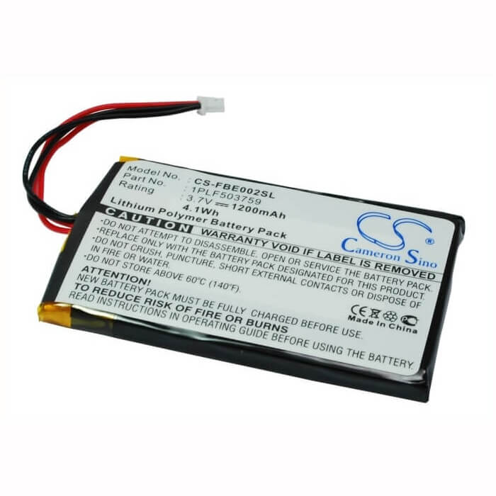 3.7V, Li-Polymer, 1200mAh, SmartPhone battery fits Fitage, 1plf503759, Big Easy 2, 4.44Wh Mobile, SmartPhone Cameron Sino Technology Limited (Suspended)
