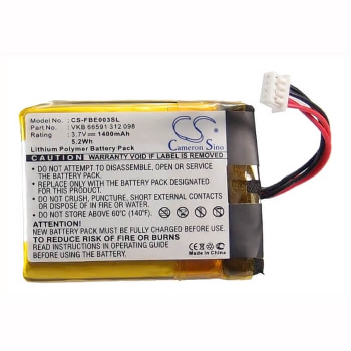 3.7V, Li-Polymer, 1400mAh, SmartPhone battery fits Fitage, Vkb 66591 312 098, Katharina Das Grobe, 5.18Wh Mobile, SmartPhone Cameron Sino Technology Limited (Smartphone)