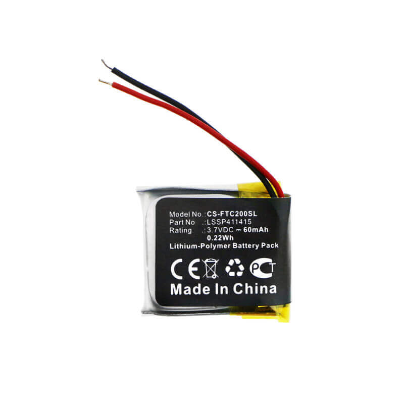 3.7V, Li-Polymer, 60mAh, Smartwatch battery fits Fitbit, Lssp411415, Charge 2, 0.22Wh Smartwatch Cameron Sino Technology Limited