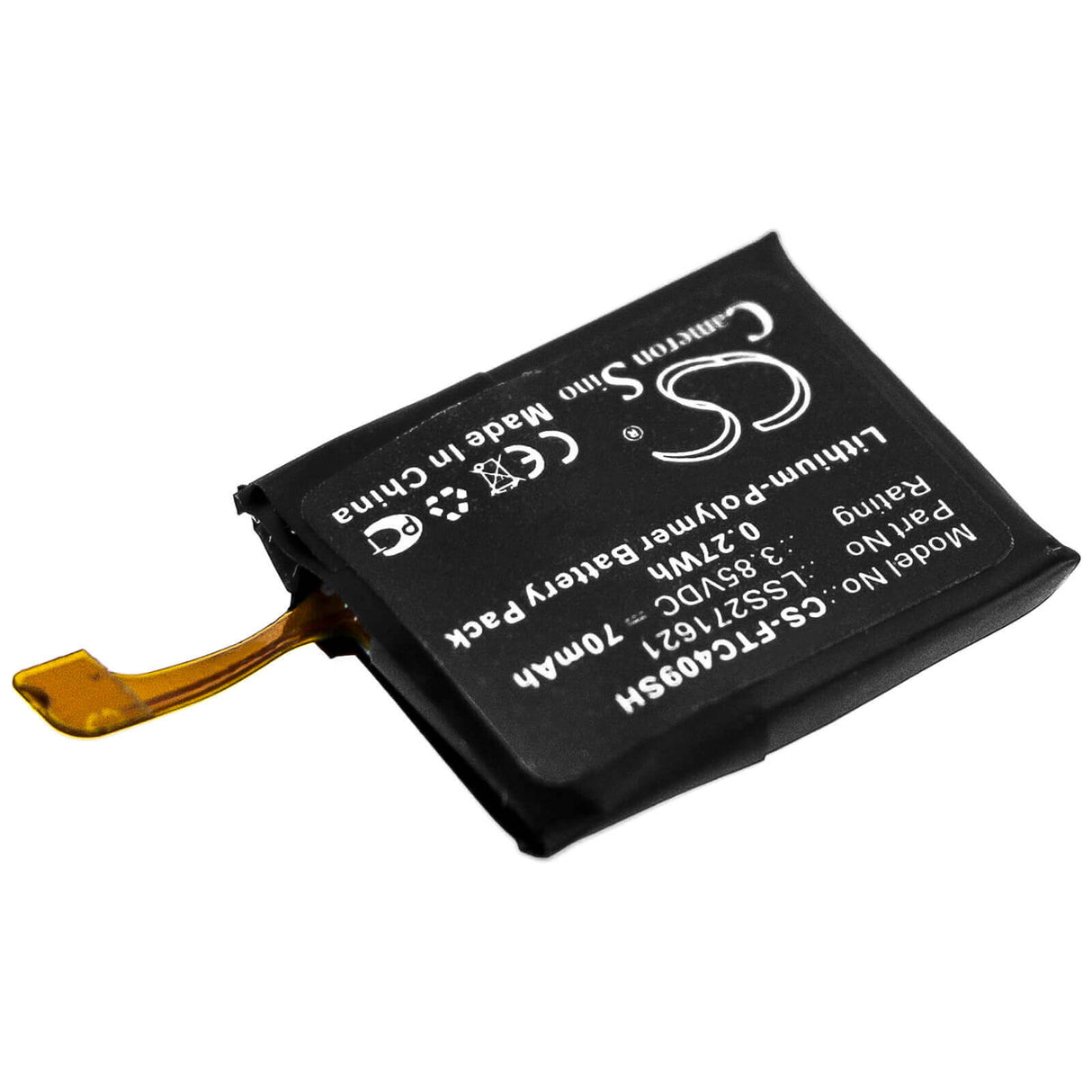 Battery For Fitbit, Charge, 3, Fb409 3.85v, 70mah - 0.27wh Batteries for Electronics Cameron Sino Technology Limited (Suspended)