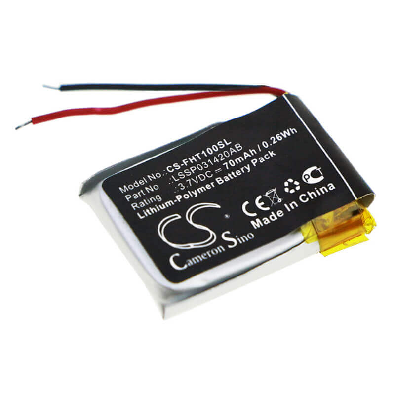 3.7V, Li-Polymer, 70mAh, Smartwatch battery fits Fitbit, Lssp031420ab, Charge Hr, 0.26Wh Smartwatch Cameron Sino Technology Limited