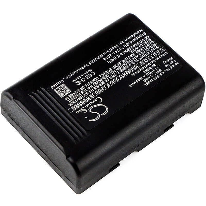 11.1V, Li-ion, 2600mAh, Batterie d'équipement compatible avec Fitel, S943, S121A, S121m4, 28.86Wh Équipement, Enquête, Test Cameron Sino Technology Limited