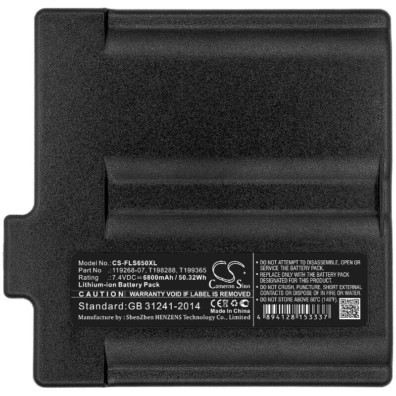 7.4V, Li-ion, 6800mAh, Thermal Camera battery fits Flir, 119268-07, Division T199365acc, T199365acc, 50.32Wh Thermal Camera Cameron Sino Technology Limited