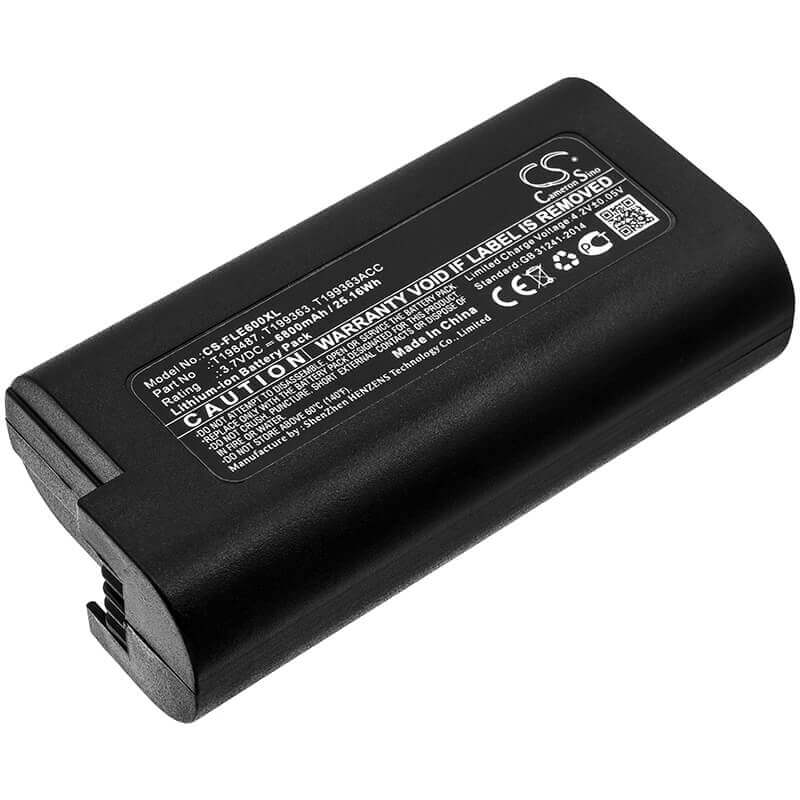 3,7V, Li-ion, 6800mAh, batterie de caméra thermique compatible avec Flir, T197752, E33, E40, 25.16Wh Caméra thermique Cameron Sino Technology Limited