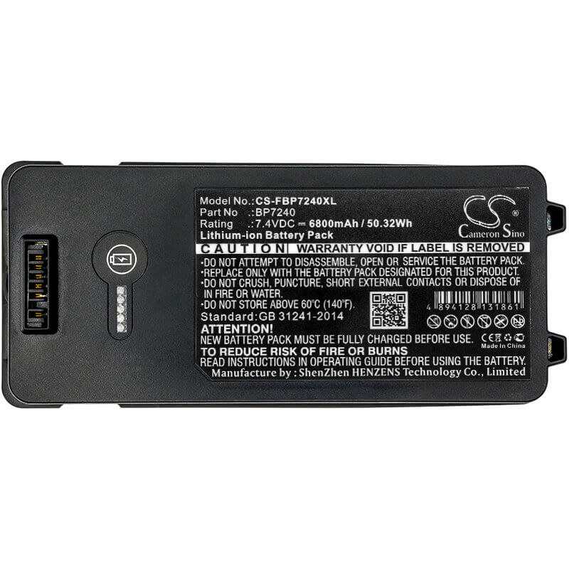 7.4V, Li-ion, 6800mAh, Equipment battery fits Fluke, Bp7240, 753, 754, 50.32Wh Equipment, Survey, Test Cameron Sino Technology Limited