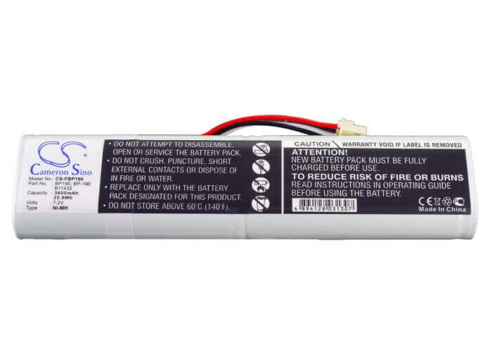 7.2V, Ni-MH, 3600mAh, Equipment battery fits Fluke, 677390, 190M Medical OscilloscopeScope, Analyzers 433, 25.92Wh Equipment, Survey, Test Cameron Sino Technology Limited