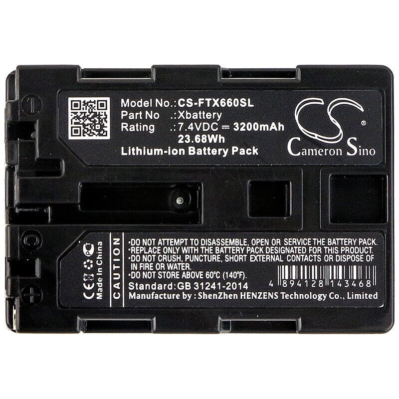 7.4V, Li-ion, 3200mAh, Thermal Camera battery fits Fluke, 4575071, Tix1000, Tix620, 23.68Wh Thermal Camera Cameron Sino Technology Limited