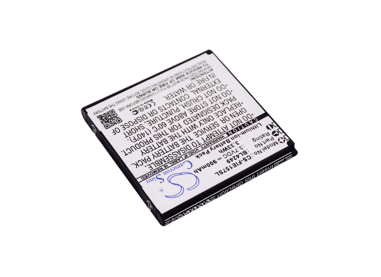 3.7V, Li-ion, 900mAh, SmartPhone battery fits Fly, Bl4249, E145tv, E157, 3.33Wh Mobile, SmartPhone Cameron Sino Technology Limited (Suspended)
