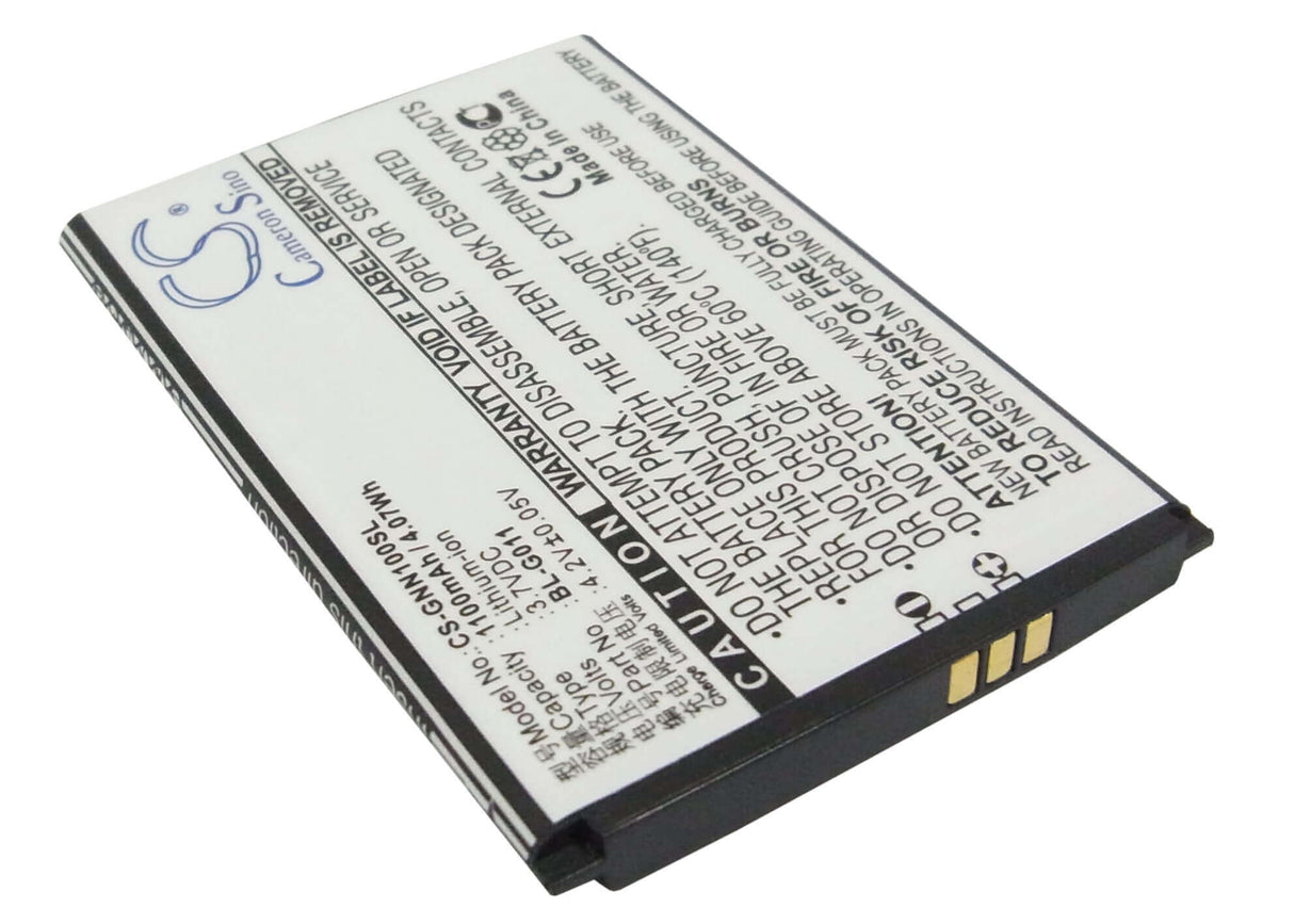 3.7V, Li-ion, 1100mAh, SmartPhone battery fits Fly, Gionee, Bl-g011, Iq235, 4.07Wh Mobile, SmartPhone Cameron Sino Technology Limited (Suspended)