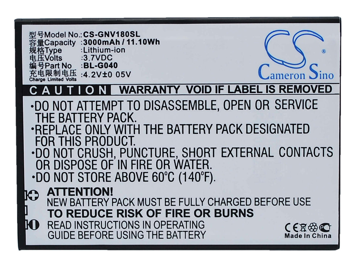 3.7V, Li-ion, 3000mAh, SmartPhone battery fits Fly, Energie 3, Iq4403, 11.1Wh Mobile, SmartPhone Cameron Sino Technology Limited (Suspended)